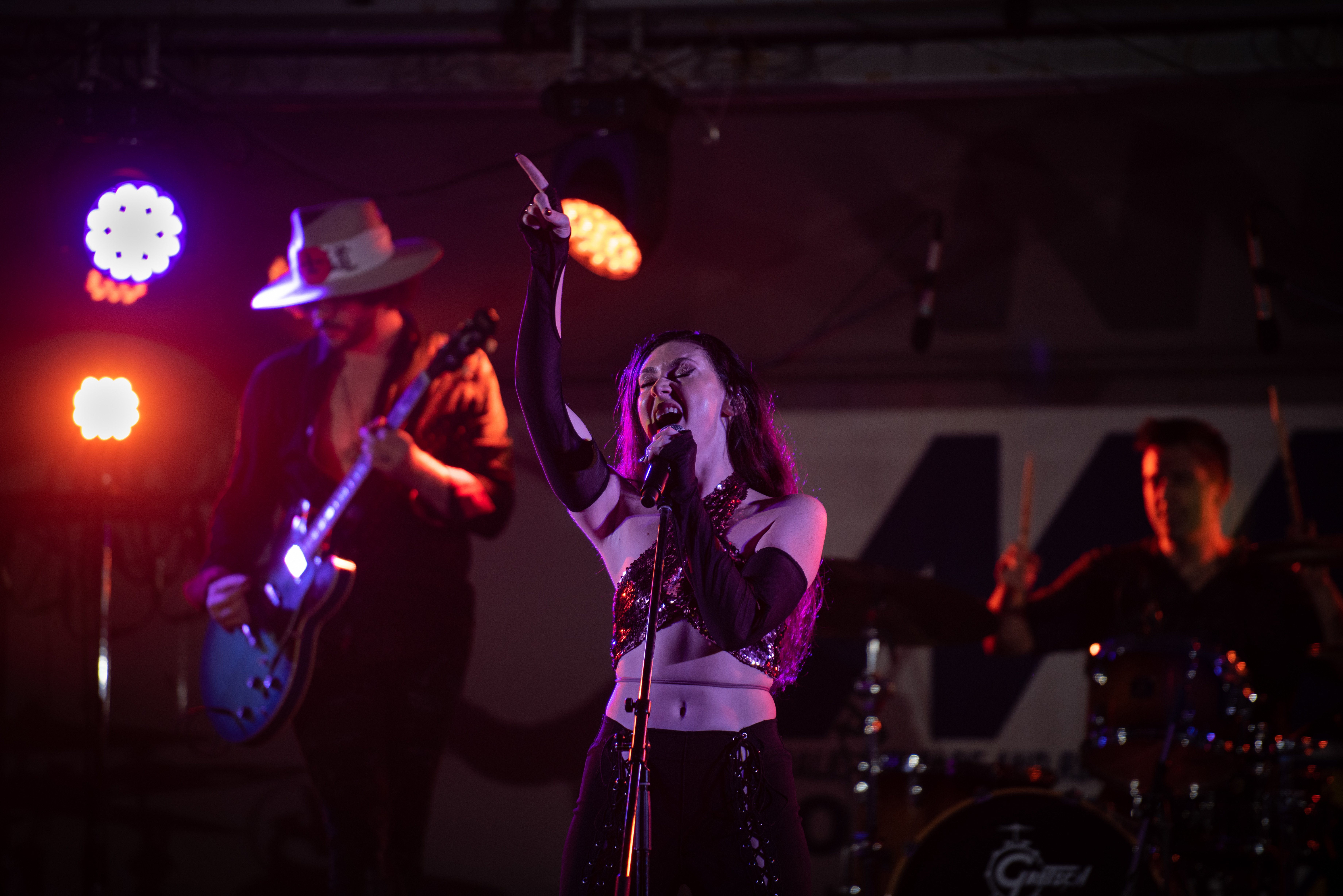 Mojo Juju performs in front of a live audience in Yokosuka, Japan