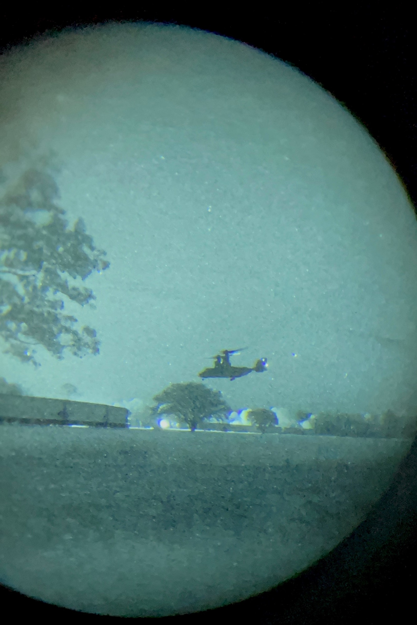 an MV-22 Osprey takes off
