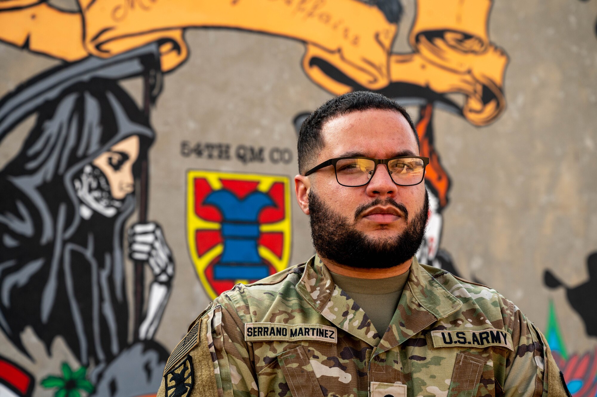 Soldier poses for a photo.