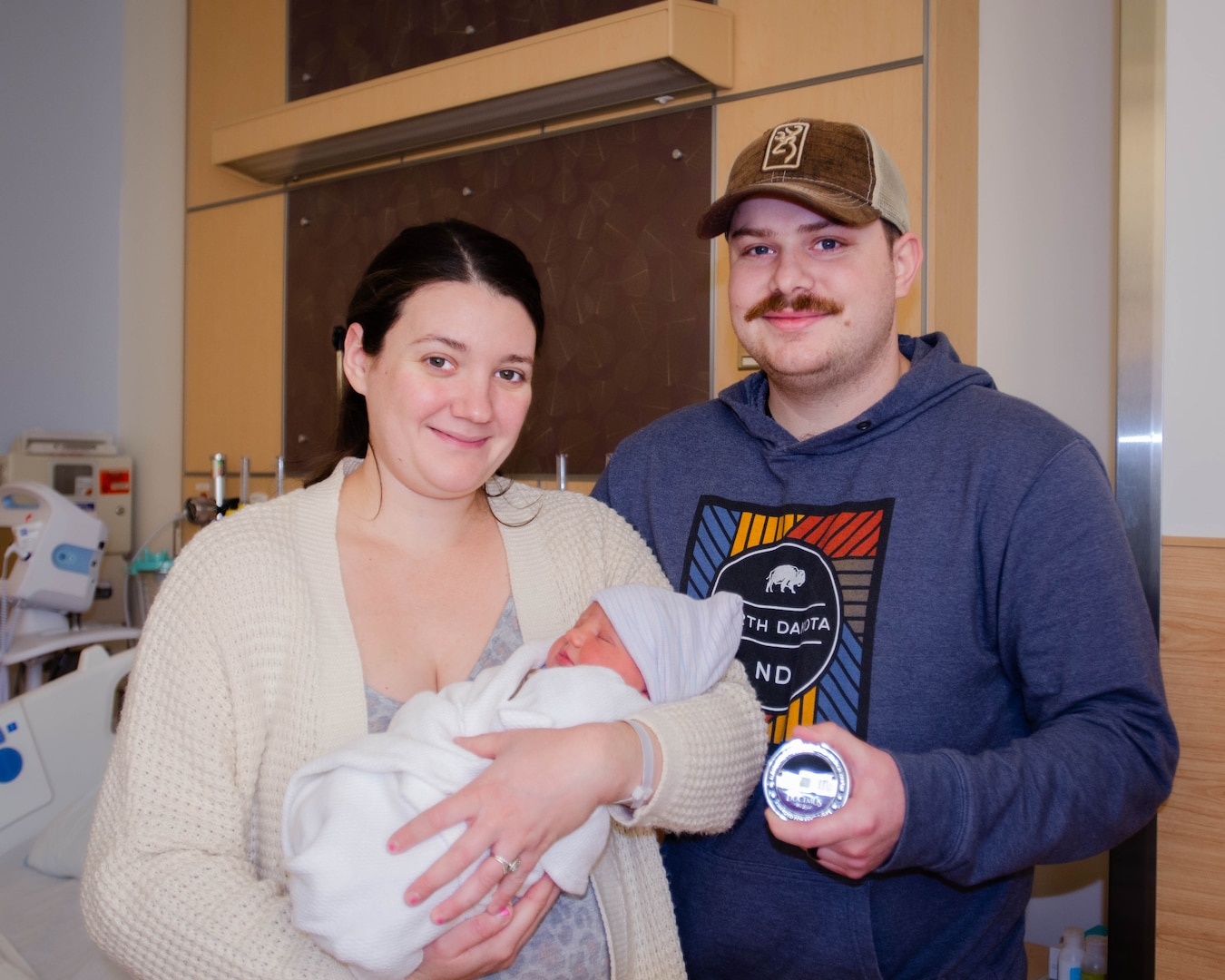 It's a girl! The Alexander T. Augusta Military Medical Center’s first baby of 2024 was born Monday, January 1st, 2024 at 5:54 a.m. to proud parents Air Force Senior Airmen Matthew and Mrs. Nicole Greely. Weighing in at 7 pounds, 11 ounces, Little Miss Scottie Greely entered the world and claimed the title of “First Baby of 2024".