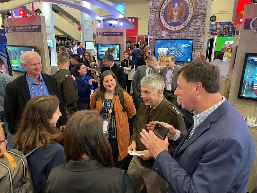 Pleased to see such a great contingent of NSAers at this year's RSA Conference — NSA and U.S. Cyber Command's cybersecurity missions are powered by collaboration. Connecting with some of our partners here in San Francisco reinforces how we are all Stronger Together.