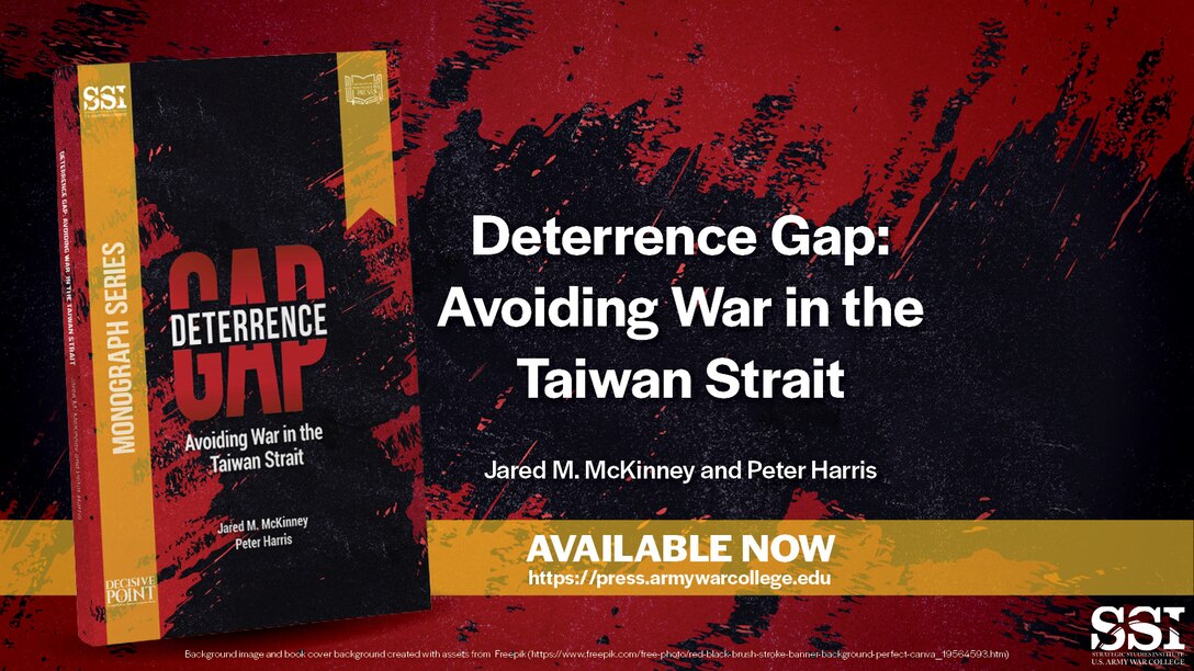 The likelihood China will attack Taiwan in the next decade is high and will continue to be so, unless Taipei and Washington take urgent steps to restore deterrence across the Taiwan Strait. This monograph introduces the concept of interlocking deterrents, explains why deterrents lose their potency with the passage of time, and provides concrete recommendations for how Taiwan, the United States, and other regional powers can develop multiple, interlocking deterrents that will ensure Taiwanese security in the short and longer terms. By joining deterrence theory with an empirical analysis of Taiwanese, Chinese, and US policies, the monograph provides US military and policy practitioners new insights into ways to deter the People’s Republic of China from invading Taiwan without relying exclusively on the threat of great-power war.
Jared M. McKinney and Peter Harris
Keywords
Taiwan, China, deterrence, cross-strait relations, Indo-Pacific, East Asia, US foreign policy, international security
 
Disciplines
Defense and Security Studies
 
https://press.armywarcollege.edu/monographs/964