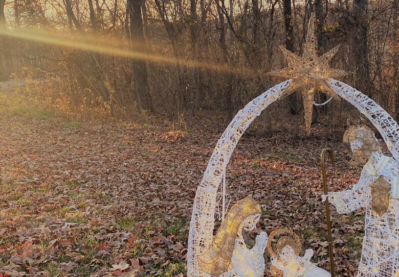 A ray of sunshine settles on the Festival of Lights auto tour at Wappapello Lake held throughout December just before opening its gates for the 2023 evening event.  This event sponsored by the Wappapello Lake Area Association and River Radio has continued for 31 years allowing local businesses, churches and clubs the opportunity to share their holiday spirit by festively decorating a campsite in the Redman Creek West Recreation Area.