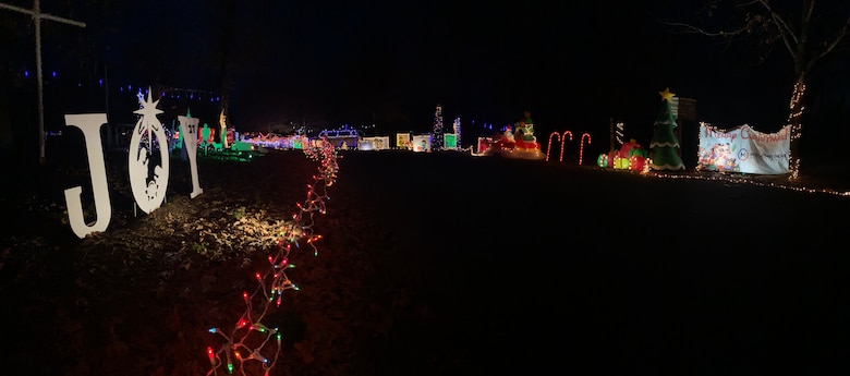 The holiday displays line the roadway at the Festival of Lights auto tour at Wappapello Lake during the 2023 event held throughout December. This event sponsored by the Wappapello Lake Area Association and River Radio has continued for 31 years allowing local businesses, churches and clubs the opportunity to share their holiday spirit by festively decorating a campsite in the Redman Creek West Recreation Area.