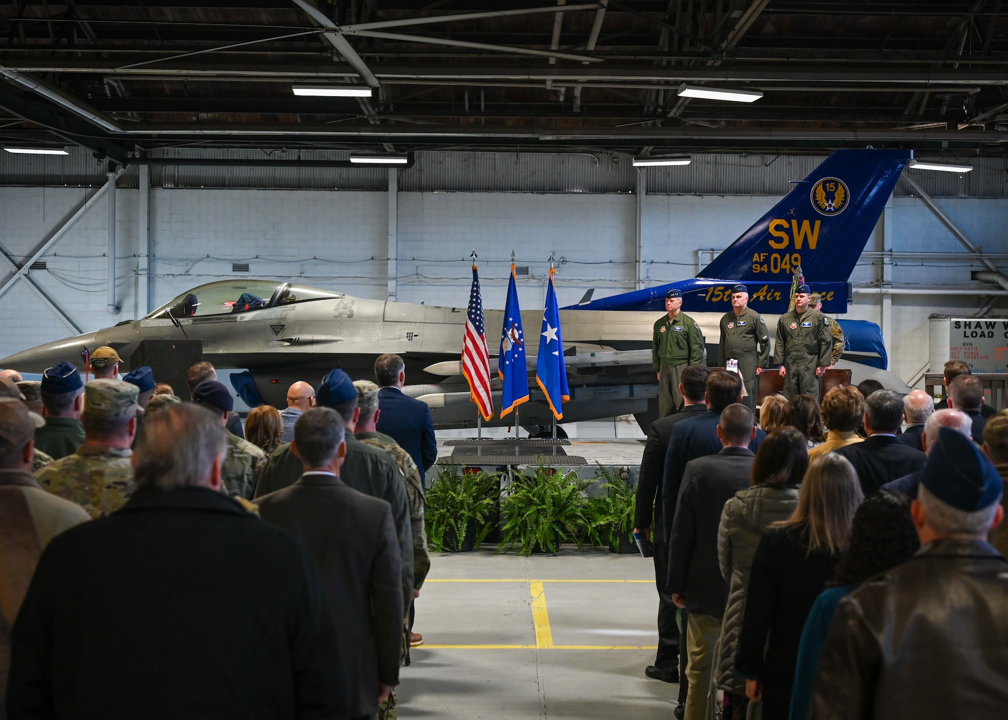 U.S. Air Force Maj. Gen. David B. Lyons assumed command of Fifteenth Air Force from Maj. Gen. Michael G. Koscheski during a change of command ceremony Jan. 5 at Shaw Air Force Base, South Carolina. Gen. Mark Kelly, commander of Air Combat Command, presided over the ceremony.