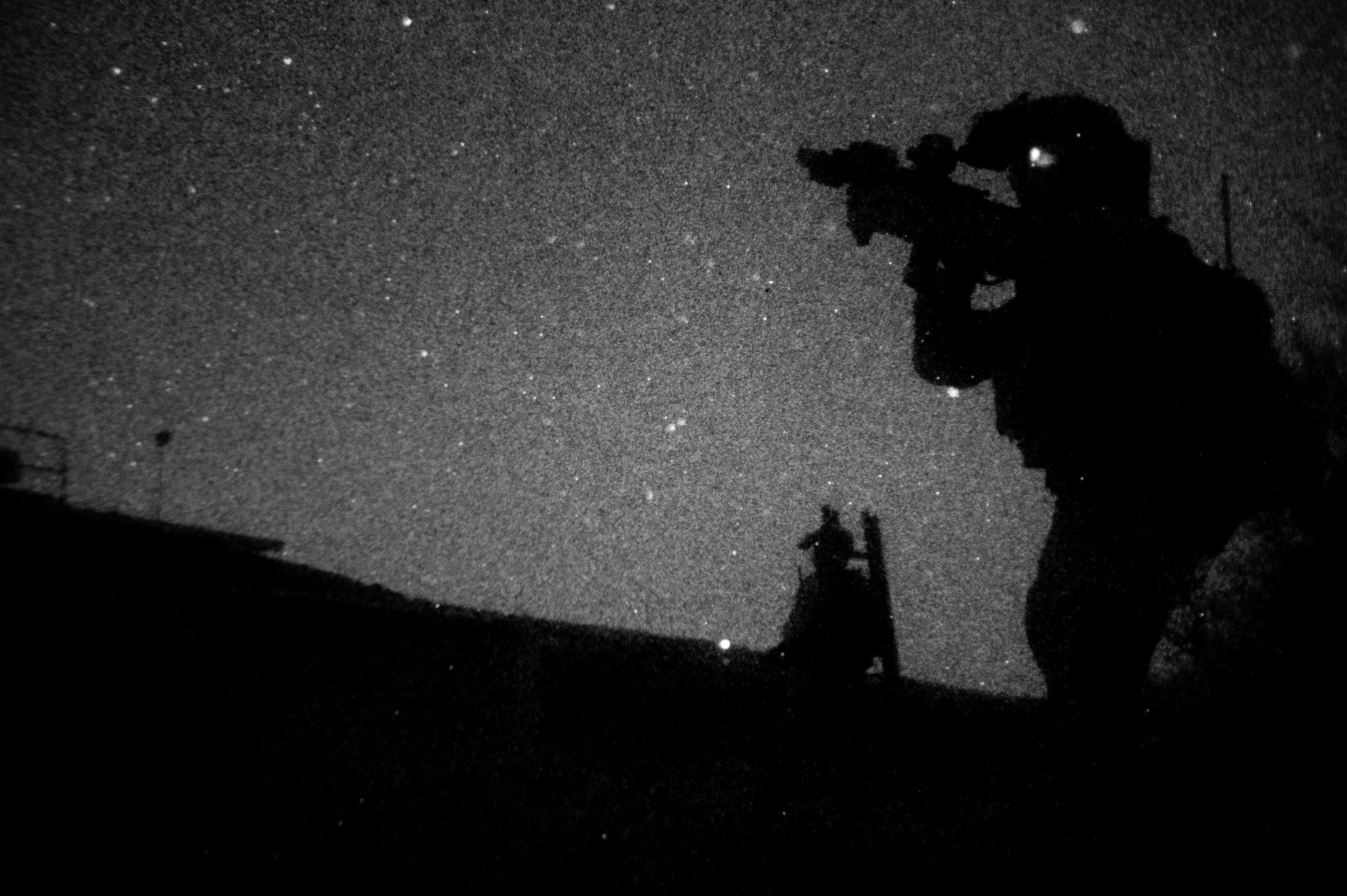 NSW operators conduct nighttime direct action raid training at Fort Irwin, Calif.