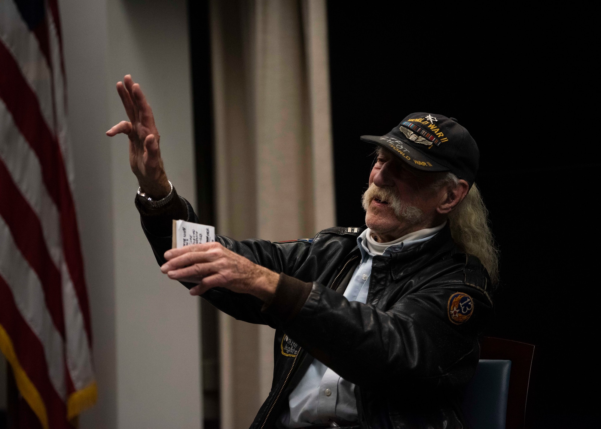WWII veteran visits JBLM.