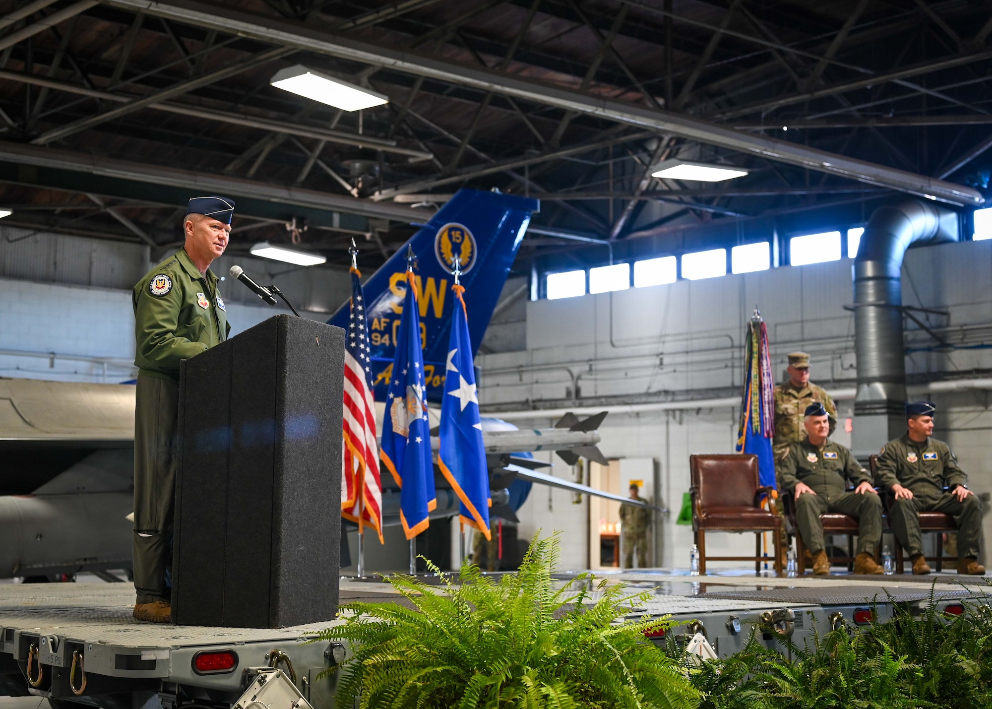 U.S. Air Force Maj. Gen. David B. Lyons assumed command of Fifteenth Air Force from Maj. Gen. Michael G. Koscheski during a change of command ceremony Jan. 5 at Shaw Air Force Base, South Carolina. Gen. Mark Kelly, commander of Air Combat Command, presided over the ceremony.