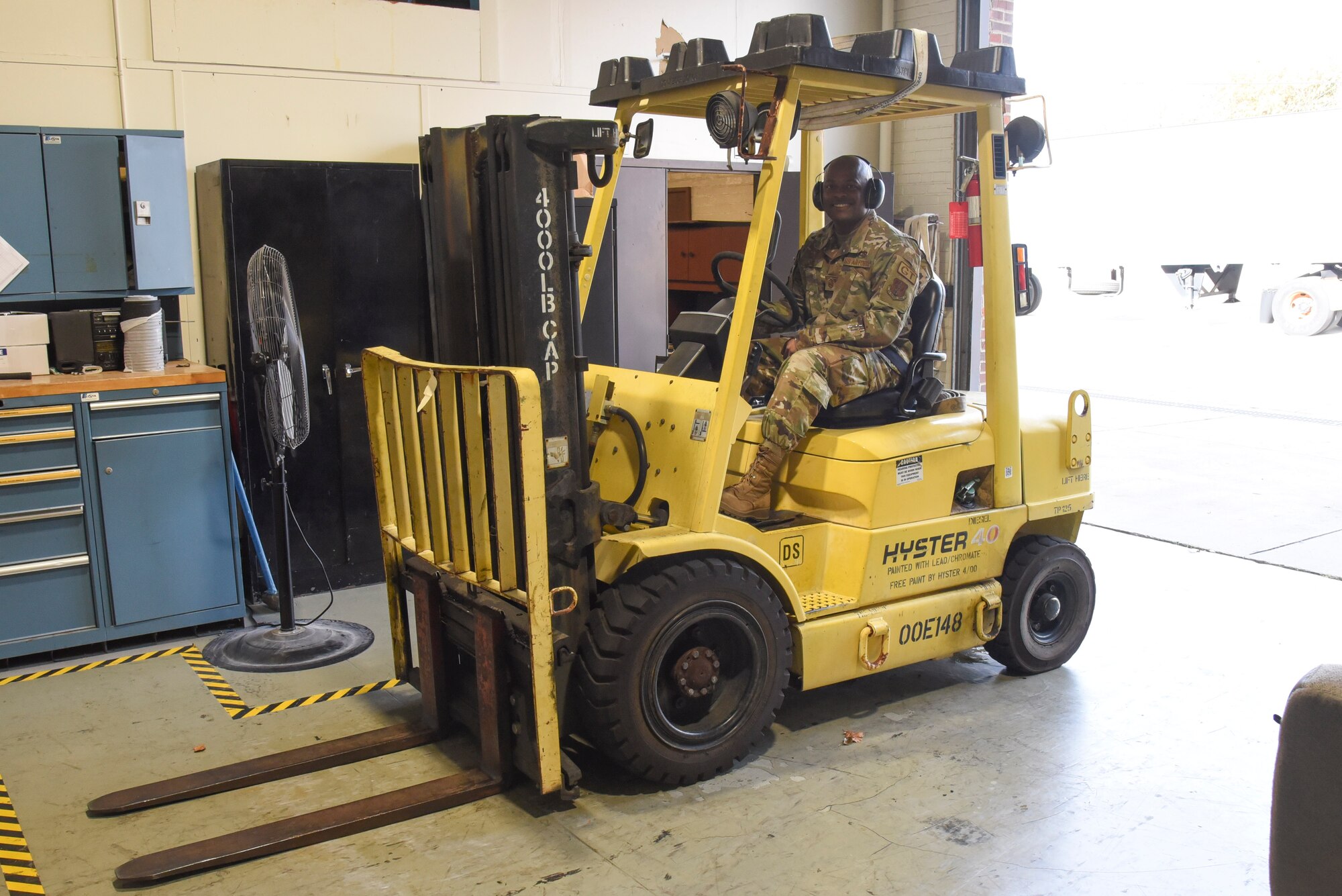 U.S. Air Force Master Sgt. Joshua Hall, the Ground Transportation NCOIC in the 117th Logistics Readiness Squadron, poses for photos at Sumpter Smith Joint National Guard Base, Alabama, Nov. 16, 2023. Hall was selected as the Excellent Airman for Dec. TEAM TALK Magazine. (U.S. Air National Guard photo by Staff Sgt. Nicholas Faddis)