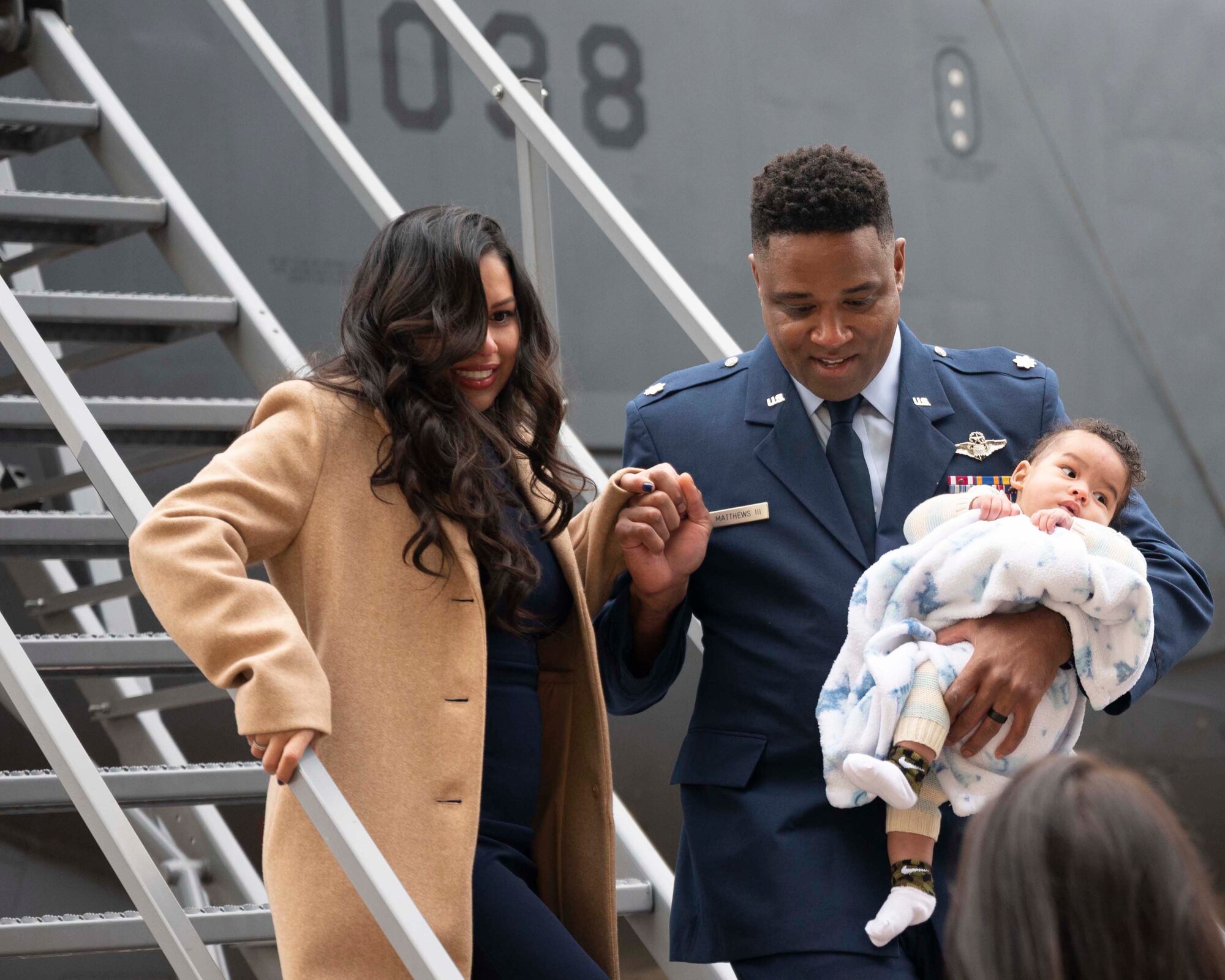 Photo of Airman with family