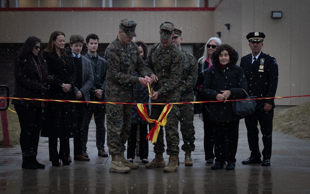 Ribbon cutting for Brooklyn’s new Marine Reservist Home Training Center with community collaboration