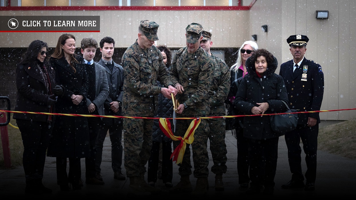 Ribbon cutting for Brooklyn’s new Marine Reservist Home Training Center with community collaboration