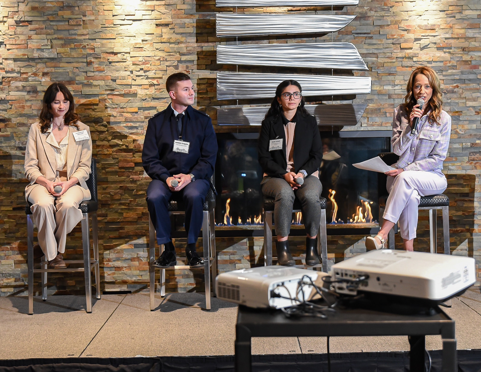 Leading the symposium's first panel, Cox was joined by Capt. Landon Tholen, Samantha Archer, and Ruby Vejar, who brought diverse perspectives to the table, illuminating the motivations propelling the youth's dedication to service and volunteerism.