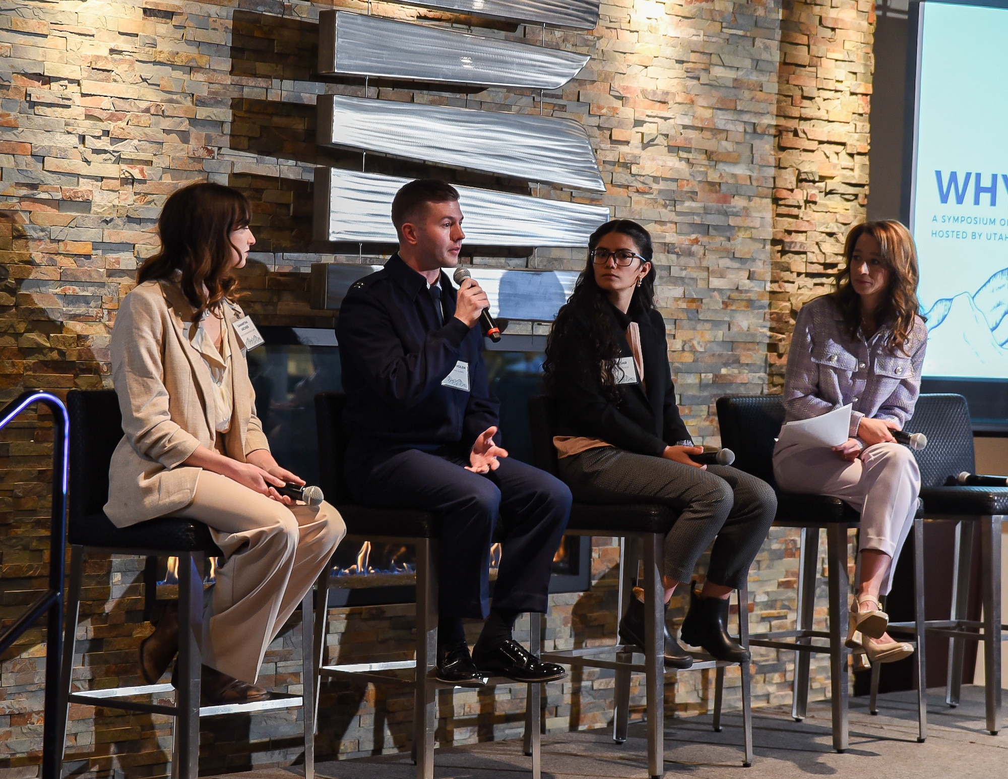 Leading the symposium's first panel, Cox was joined by Capt. Landon Tholen, Samantha Archer, and Ruby Vejar, who brought diverse perspectives to the table, illuminating the motivations propelling the youth's dedication to service and volunteerism.