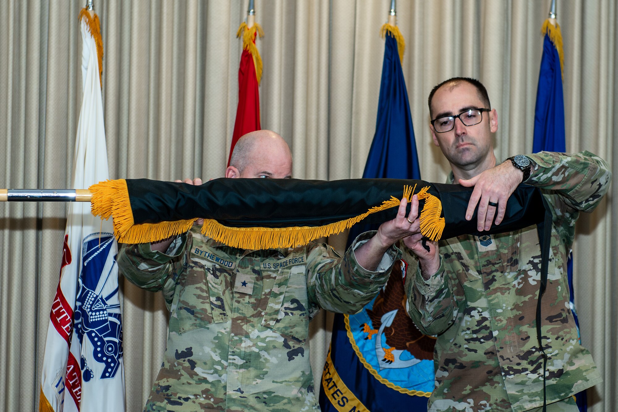 Ceremony recognizes C/JFSCC designation, deactivates CFSCC, JTF-SD