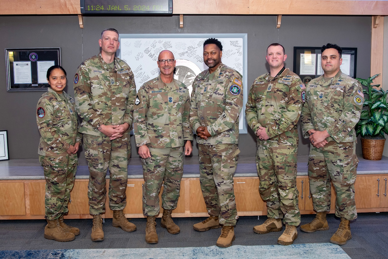 group photo of military members in uniform