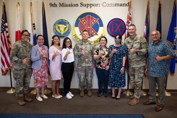 9th Mission Support Command hosts Hawaii interns in support of U.S. Army Pacific internship initiative