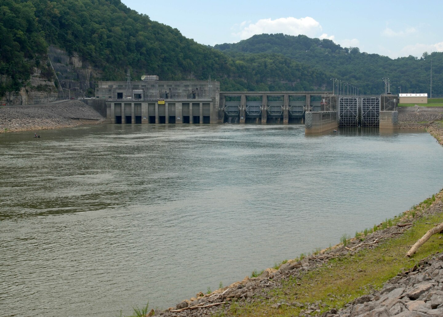Lake with dam