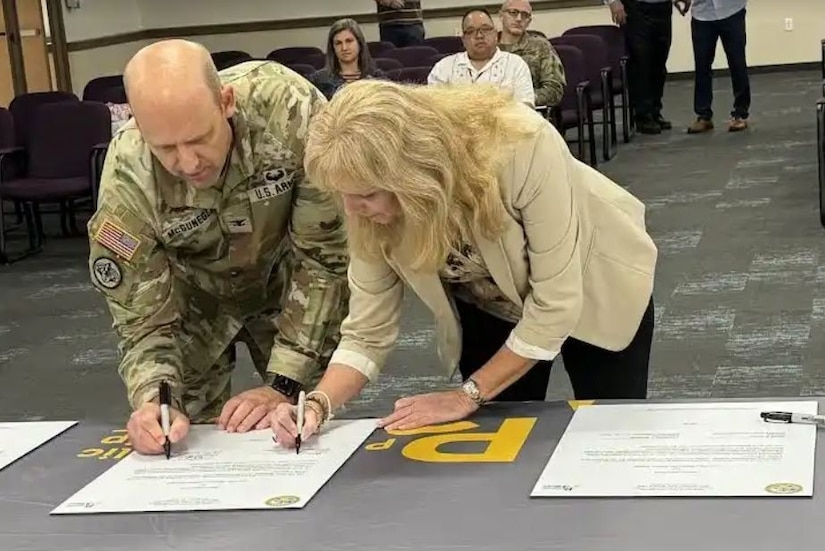 Garrison Hawaii and Army Reserve cement partnership with proclamation signing