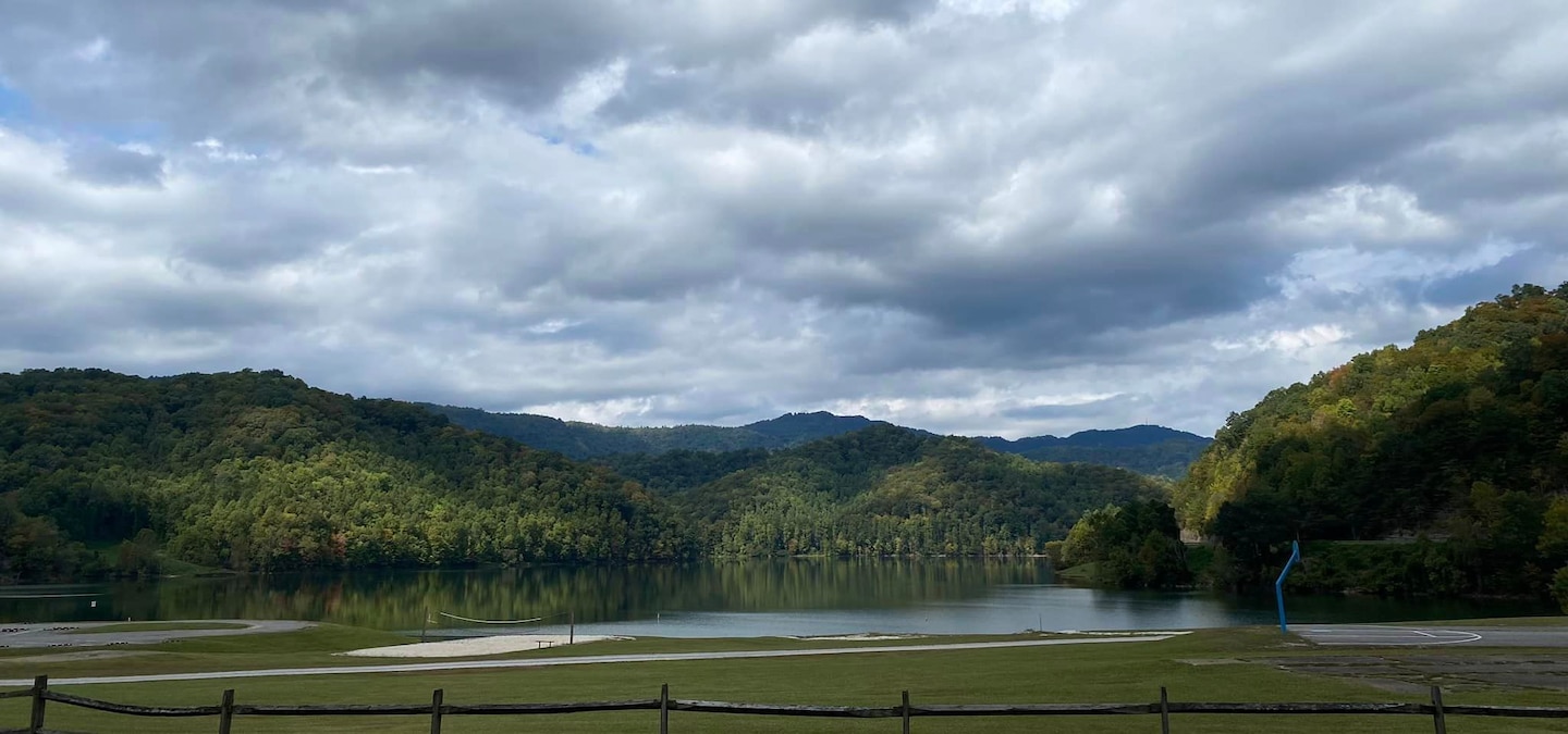 A shoreline view of Martins Fork Lake