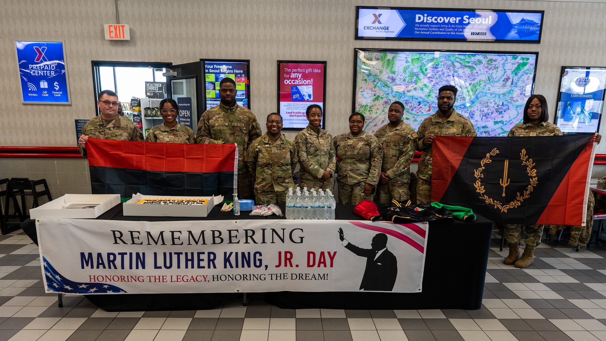 Members of Kunsan Air Base’s African American Heritage Council gather for a group photo.