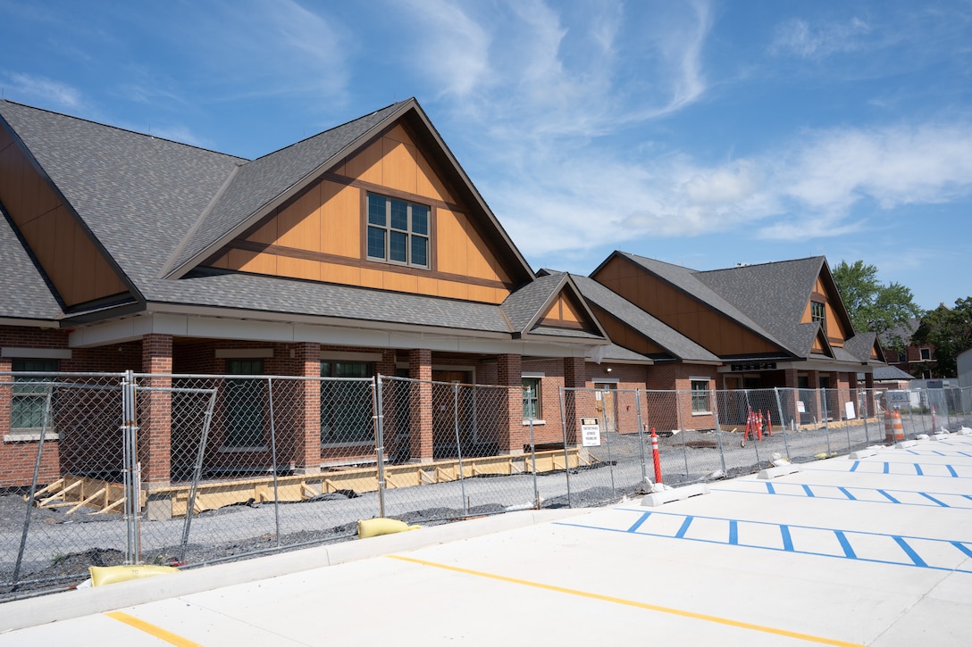 Construction is taking place on various structures at the Canandaigua VA Medical Center.