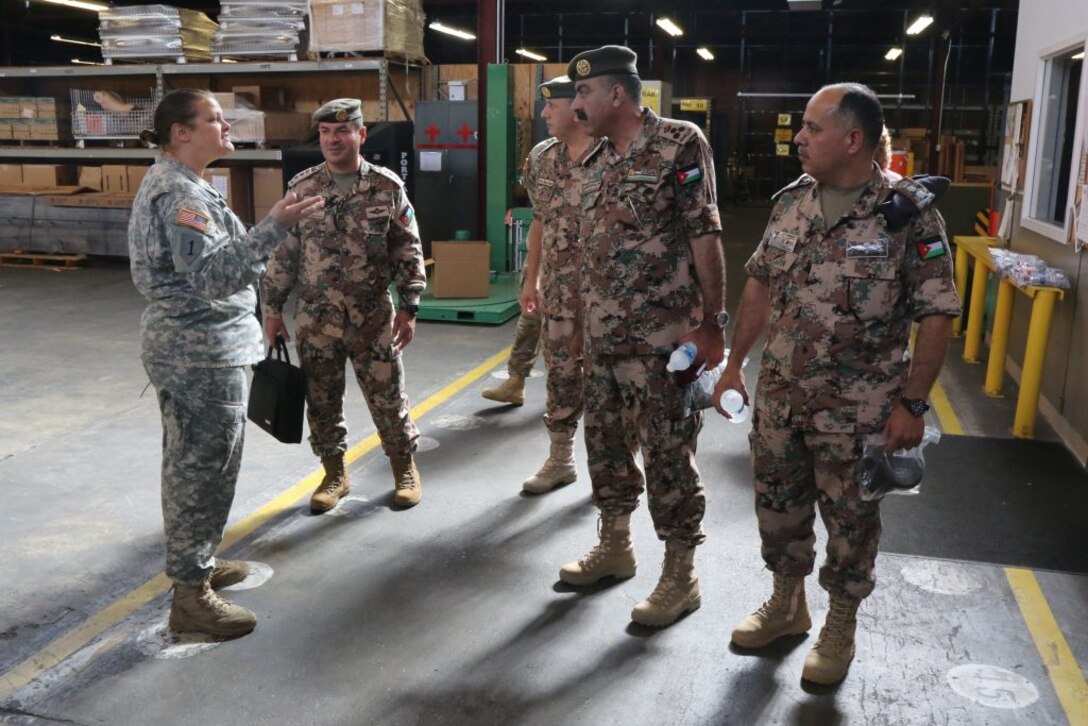 Jordanian logisticians visit Va. Guard