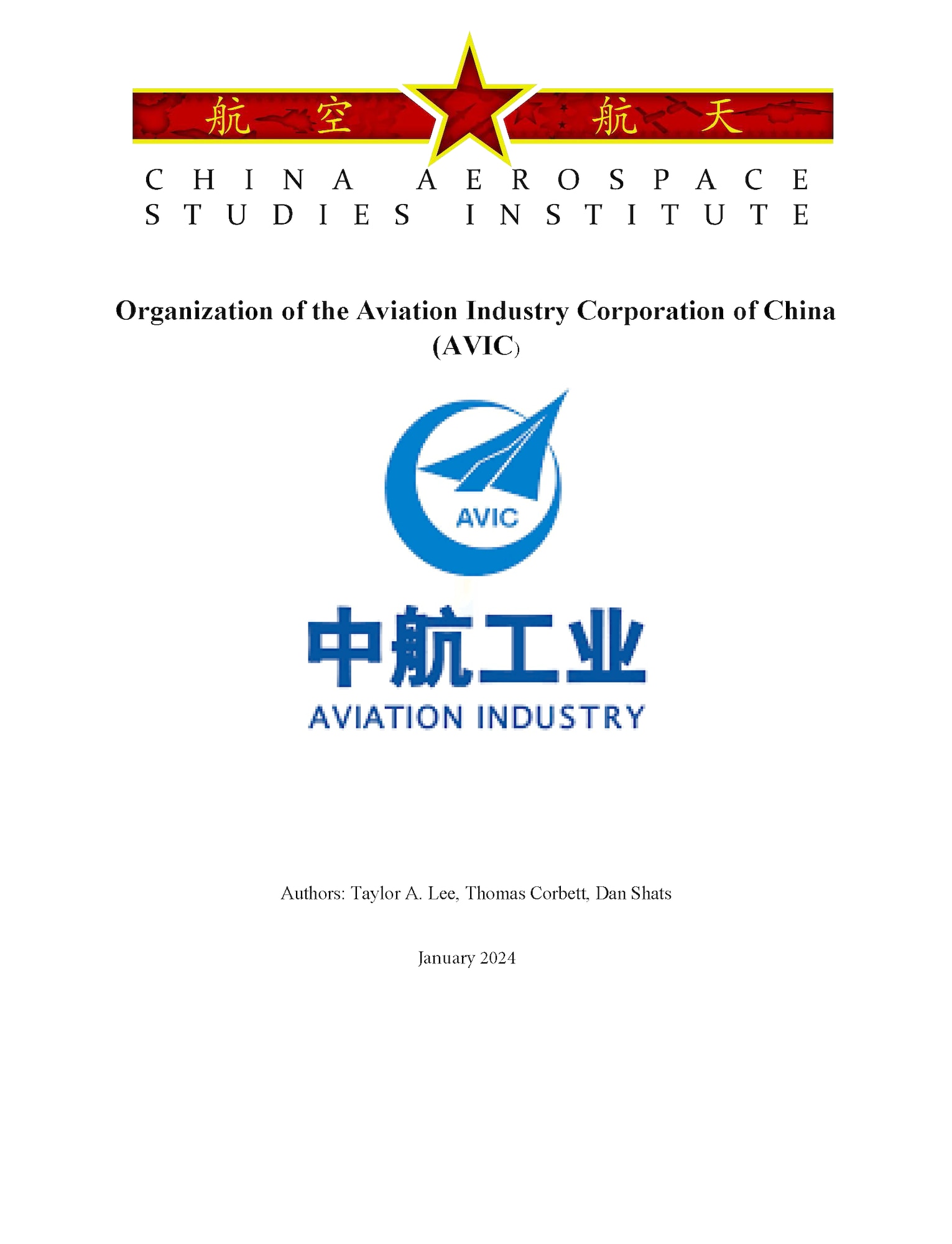 Organization of the Aviation Industry Corporation of China (AVIC) > Air ...