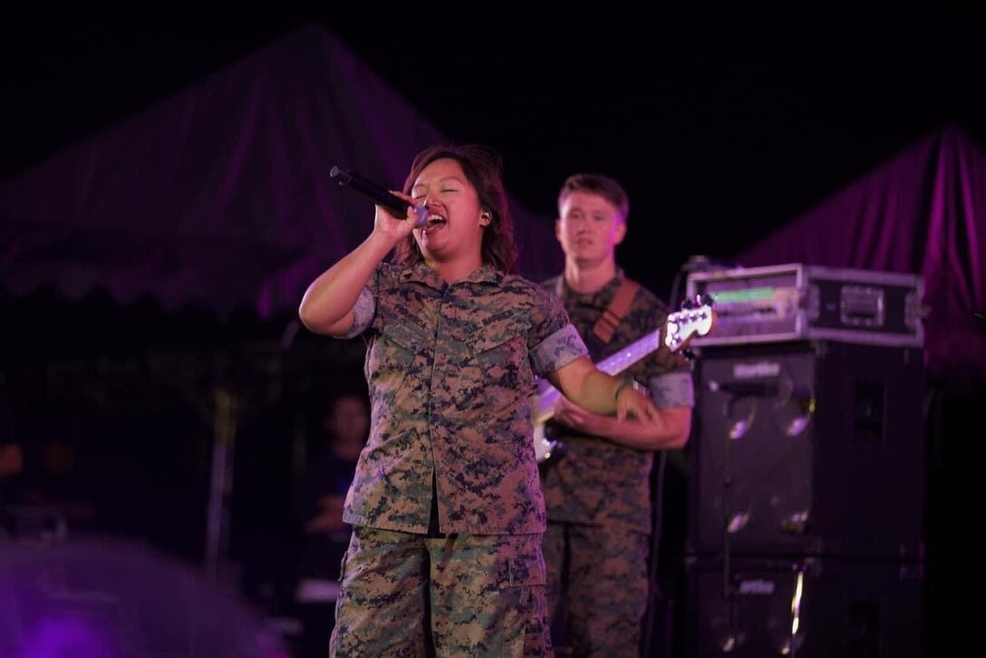 The III Marine Expeditionary Force Band Popular Music Group performed alongside local and international artists at Courtney Festival over this weekend. Courtney Festival provided an opportunity for the Marines to interact and share music with the public.