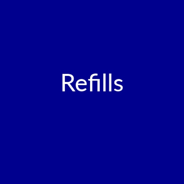 Website button reads "Refills"