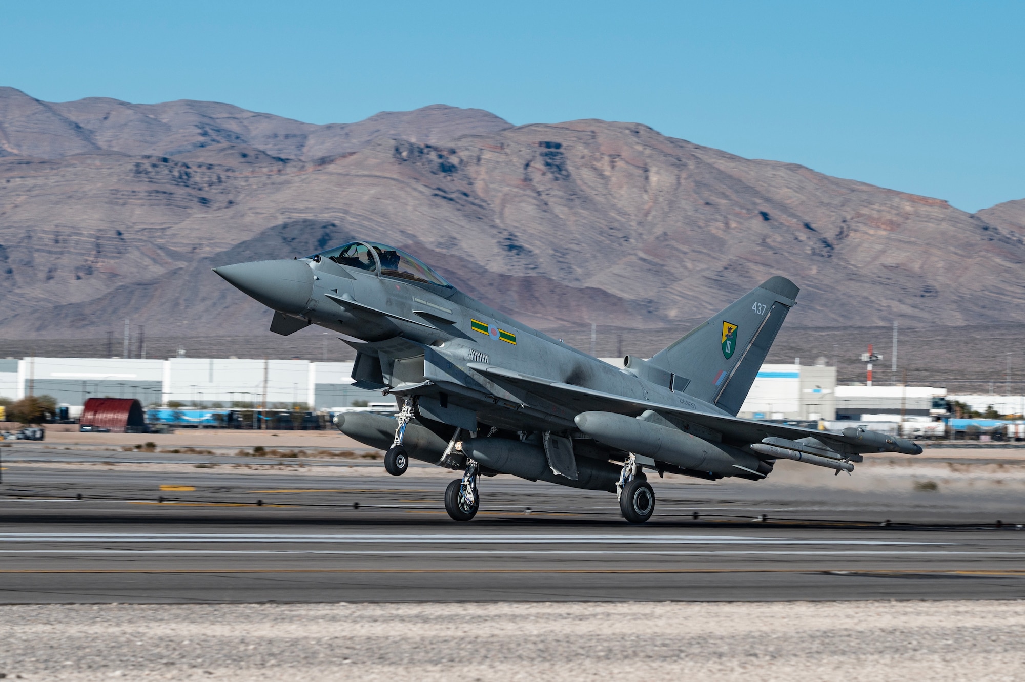 Royal Air Force FGR-4 Typhoon lands