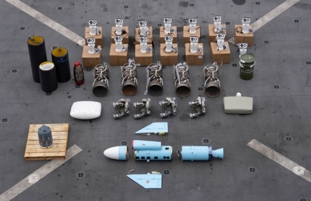 USCENTCOM seizes Iranian advanced conventional weapons.
After transfer, all material was unpacked and confirmed to be advanced conventional weapons.