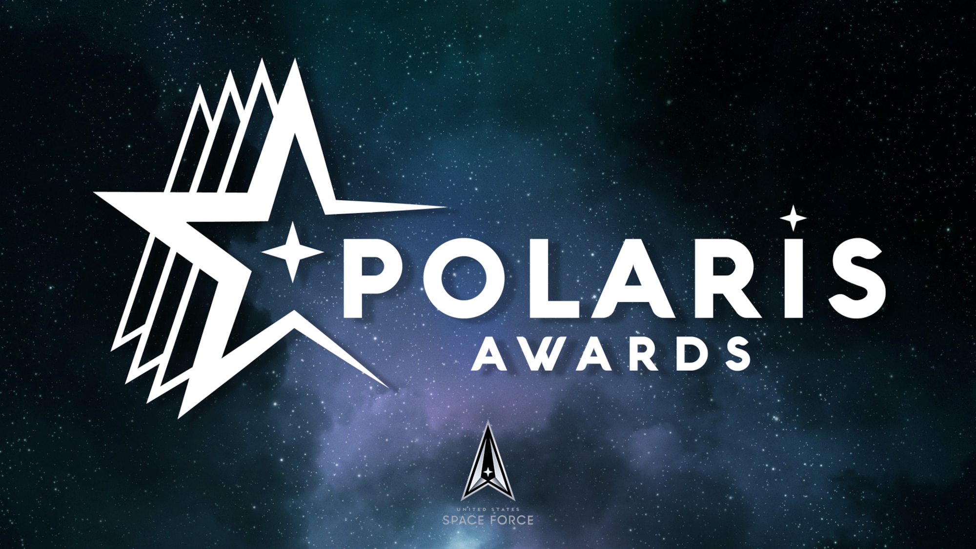 A graphic with text "POLARIS AWARDS" in white against a galaxy background.