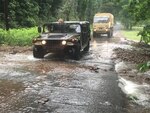 Va. National Guard personnel assist flood response operations in Alleghany and Botetourt counties