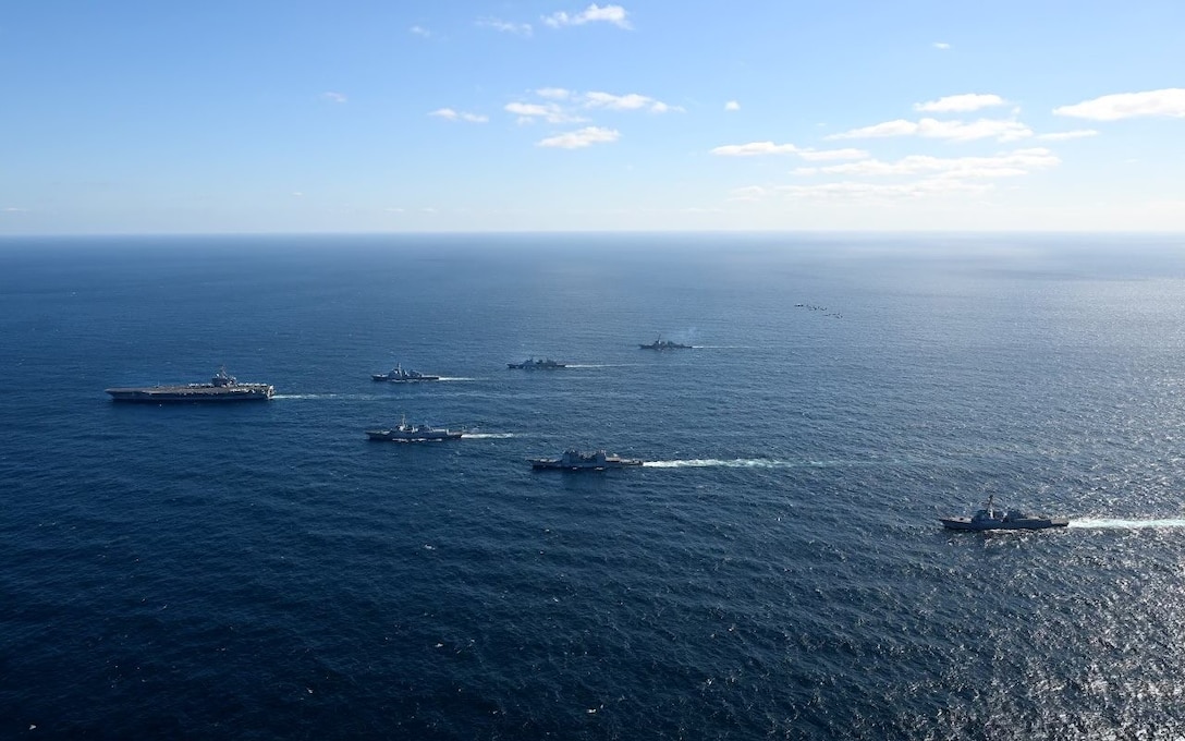 The Republic of Korea (ROK) and United States navies and Japan Maritime Self-Defense Force (JMSDF) conduct a trilateral-naval exercise, Jan. 15 to Jan. 17, 2024, international waters near the Korean Peninsula and Japan.