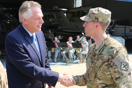 Departure ceremony sends off Sandston-based aviation units