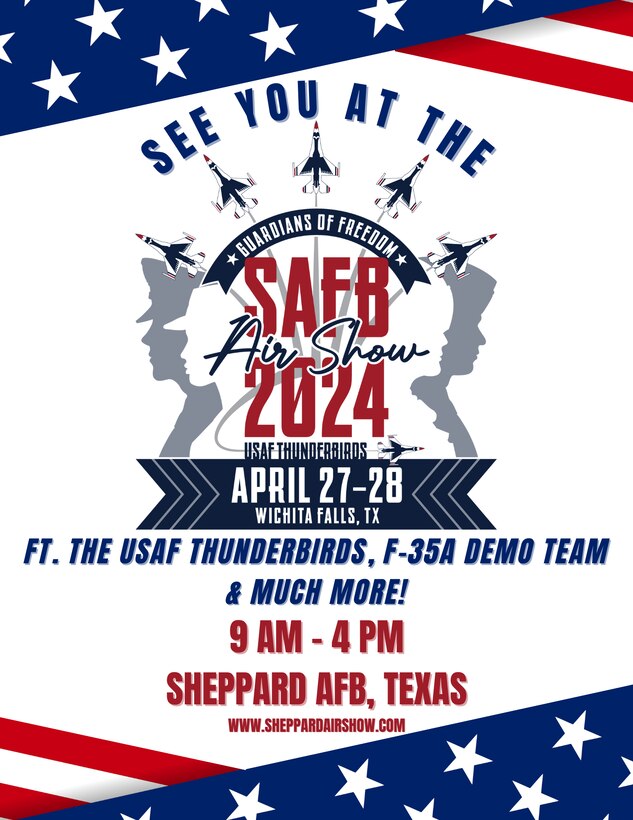 Flyer details dates of the Guardians of Freedom Air Show