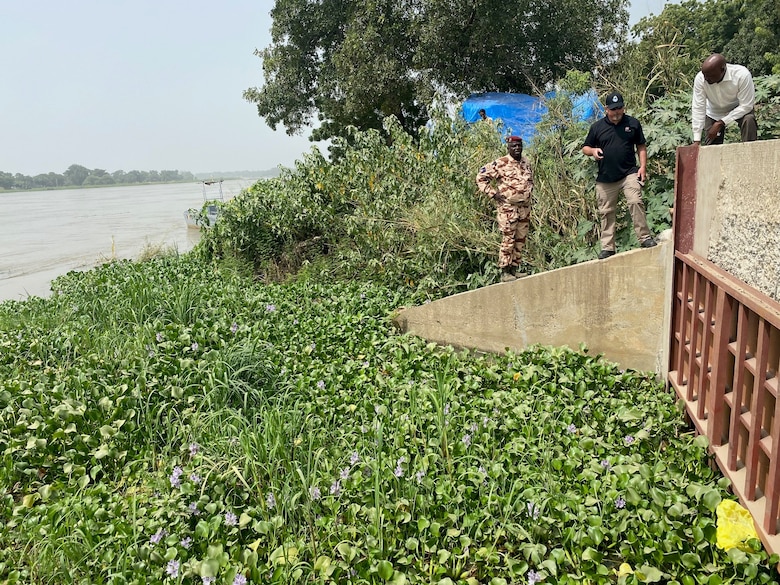 Steve England and Jake Helminiak of the USACE Philadelphia District traveled to Chad in North Central Africa to meet with Chadian armed forces and government officials, along with both U.S. and French forces, to discuss flooding issues near Camp Kossei. The two engineers had previously traveled to the Kingdom of Eswatini in Sub-Saharan Africa in 2019 for a separate water security mission, so revisiting the continent was a familiar opportunity.