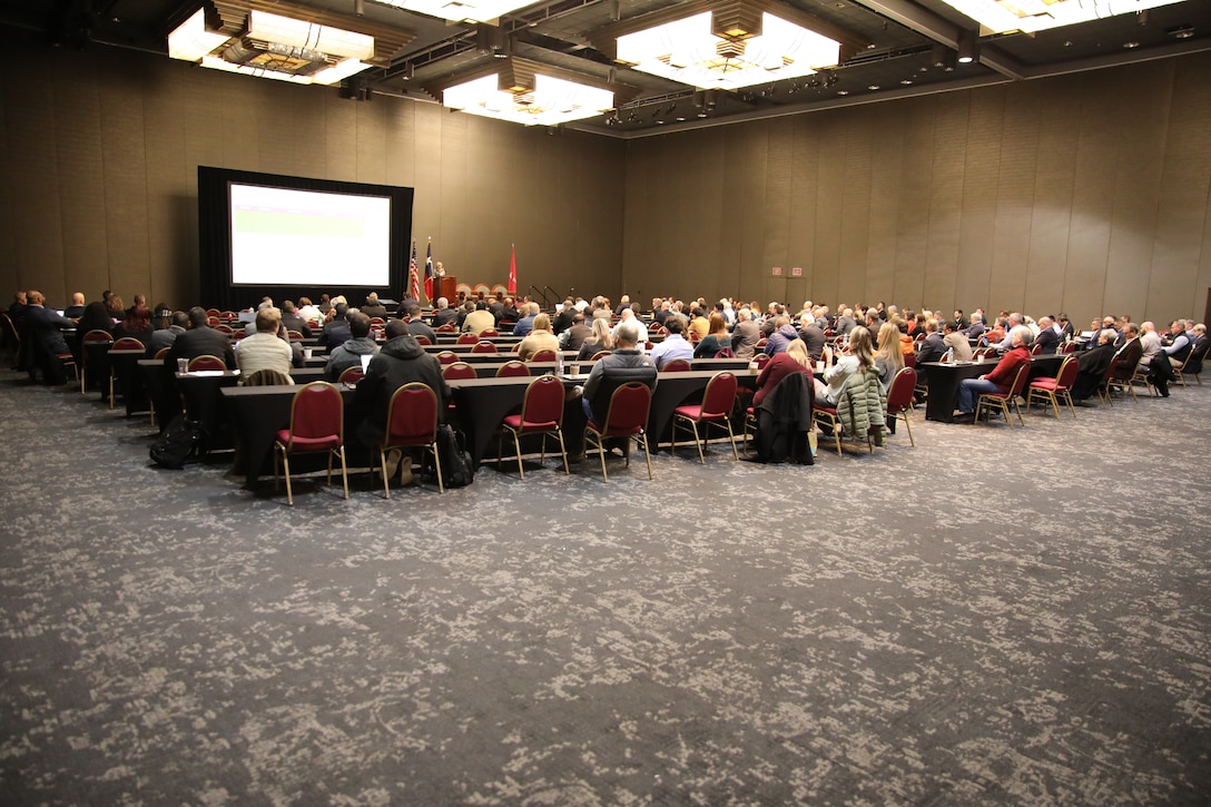 More than 300 people attended the U.S. Army Corps of Engineers (USACE), Galveston District (SWG) Industry Day at Moody Gardens, Galveston, Texas, Jan. 17, 2024. U.S. Army photo by Luke Waack.