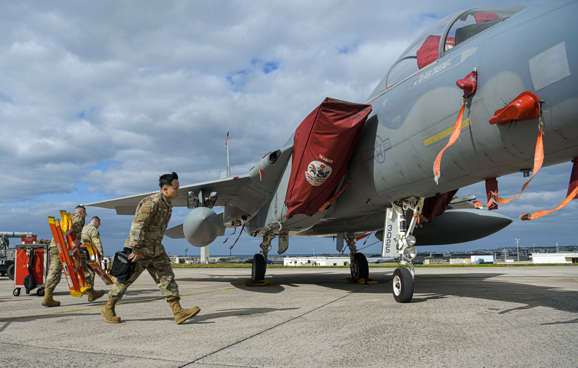 Airman carry equipment for load competition