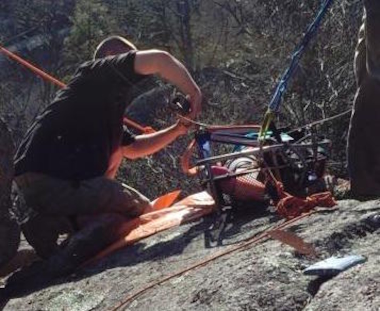 Va. Guard Soldiers help evacuate injured hiker