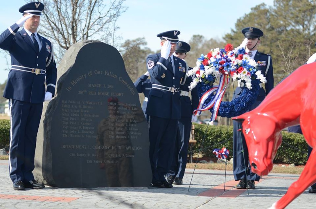 Airmen, Soldiers honored on 15th anniversary of 203rd RED HORSE crash