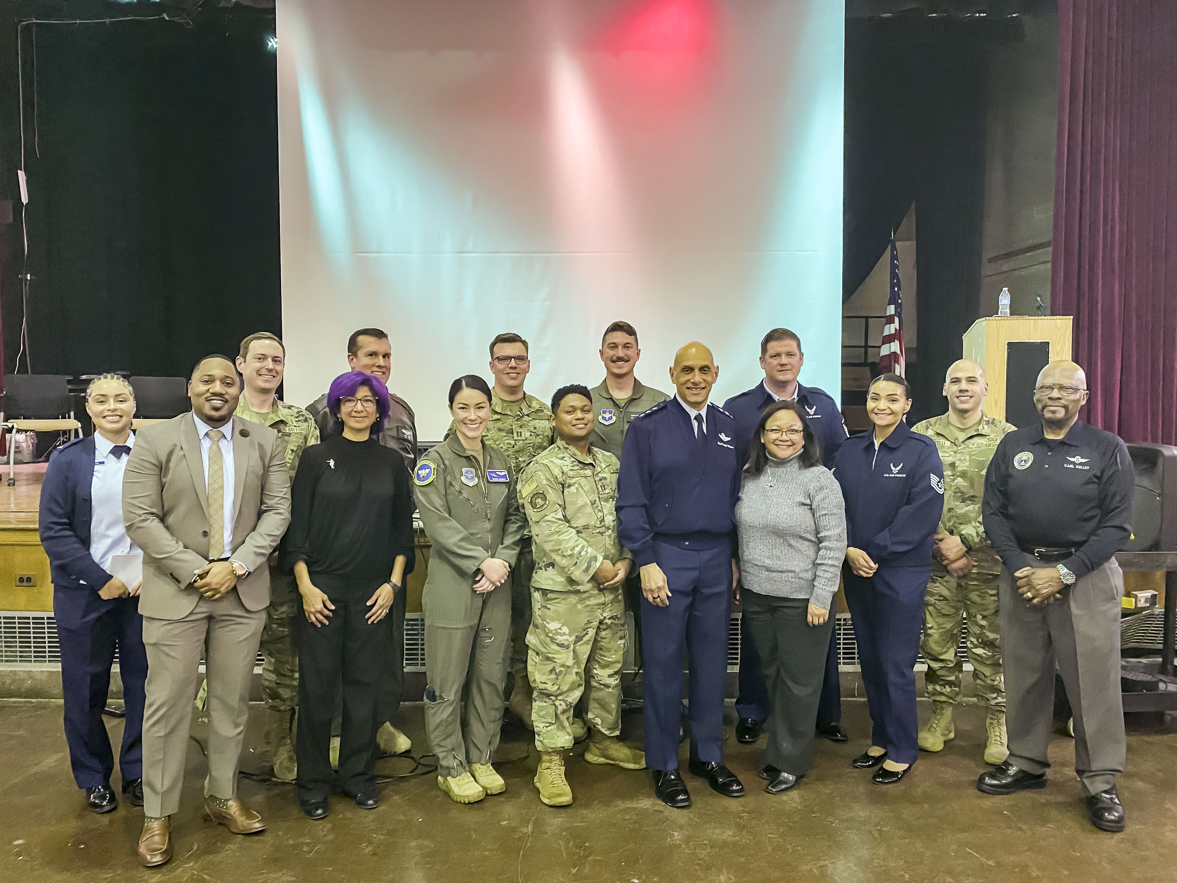 AETC commander conducts ‘GO Inspire’ visit at high school alma mater