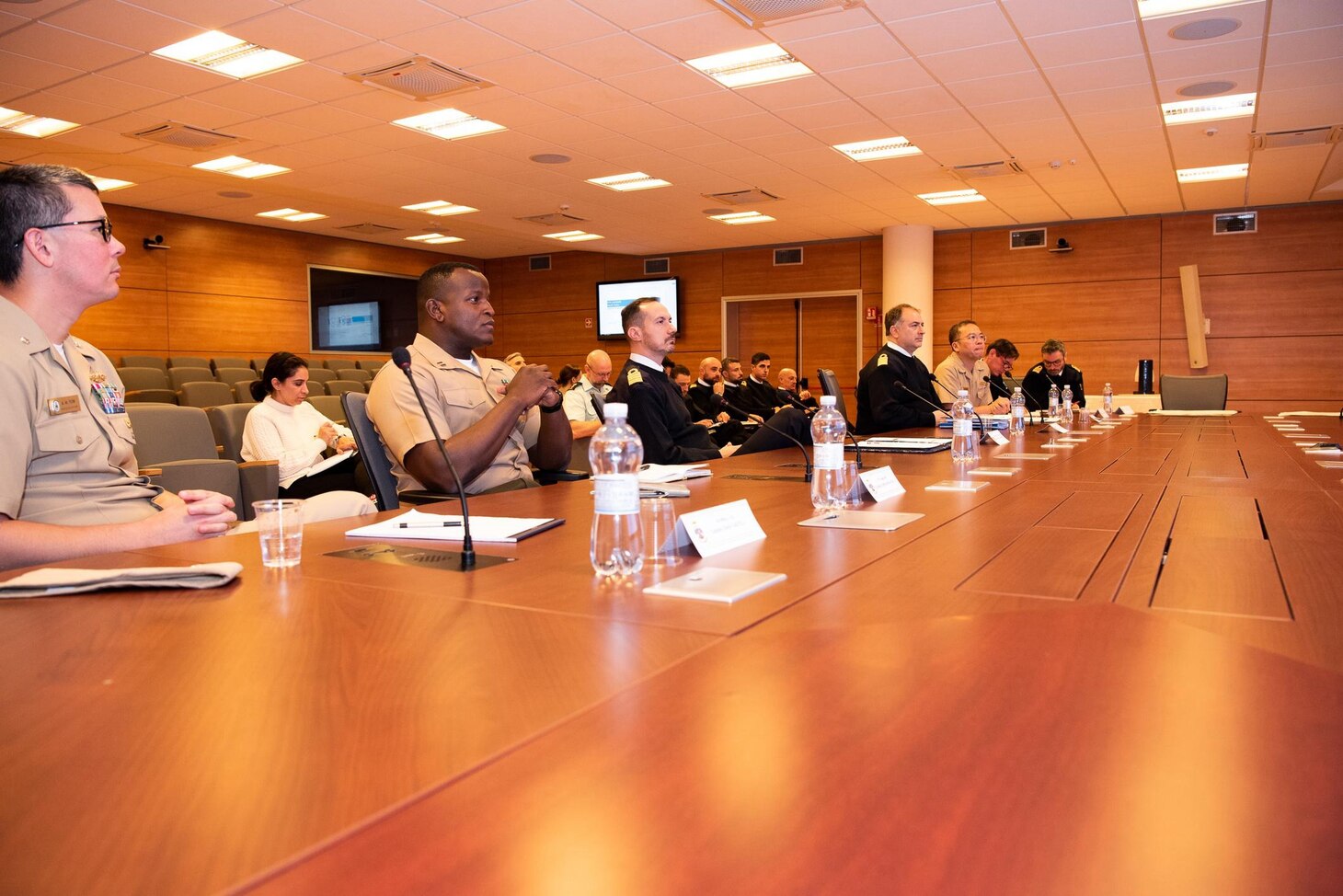 Senior leadership assigned to U.S. 7th Fleet conducted staff talks with members of the Italian Navy’s Commander in Chief Naval Fleet as part of a leadership engagement aboard the Santa Rosa Navy Compound, Jan 11-12. U.S. 7th Fleet is the U.S. Navy's largest forward-deployed numbered fleet, and routinely interacts and operates with allies and partners in preserving a free and open Indo-Pacific region. (Courtesy Photo)