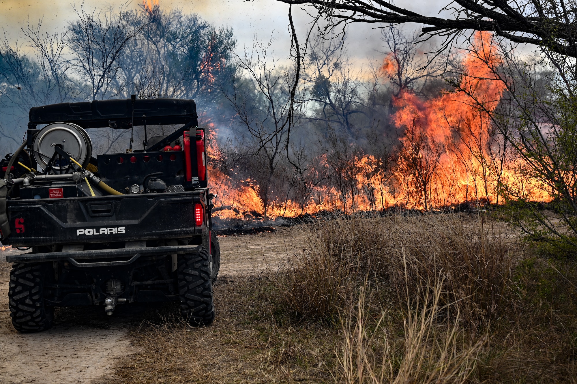 The U.S. The Air Force Wildland Fire Crew remained on-site for at least two days following the burn to ensure that all areas were safe. (U.S. Air Force photo by Airman 1st Class Keira Rossman)