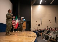 Chief of Naval Operations (CNO) Adm. Lisa Franchetti and Master Chief Petty Officer of the Navy (MCPON) James Honea traveled to Naples, Italy to visit facilities and meet with Sailors and civilians in the region, Jan. 22, 2024