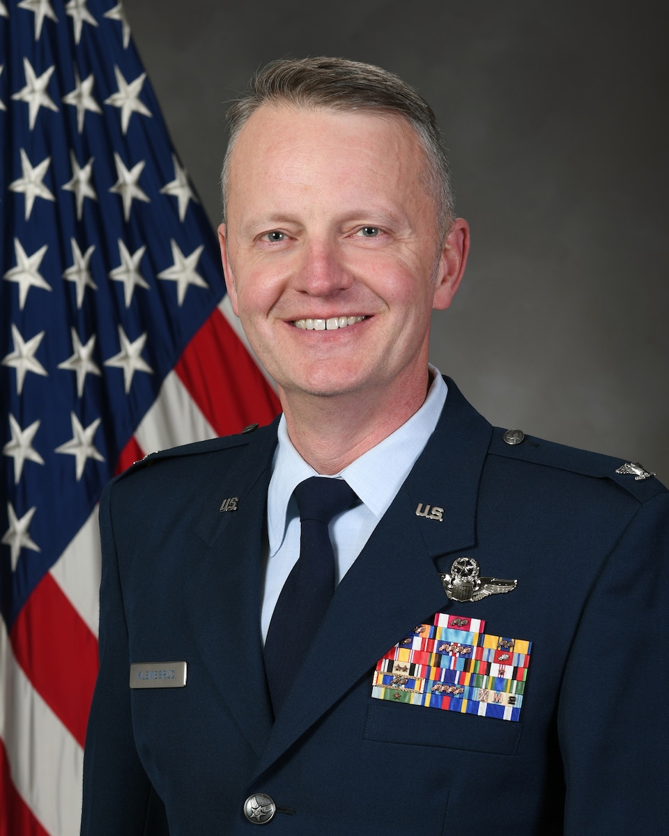 Col. Bradley Klemesrud, Deputy Commander of the 419th Fighter Wing, poses for a photo.