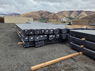 The new high-density polyethylene (HDPE) walers have arrived on site.