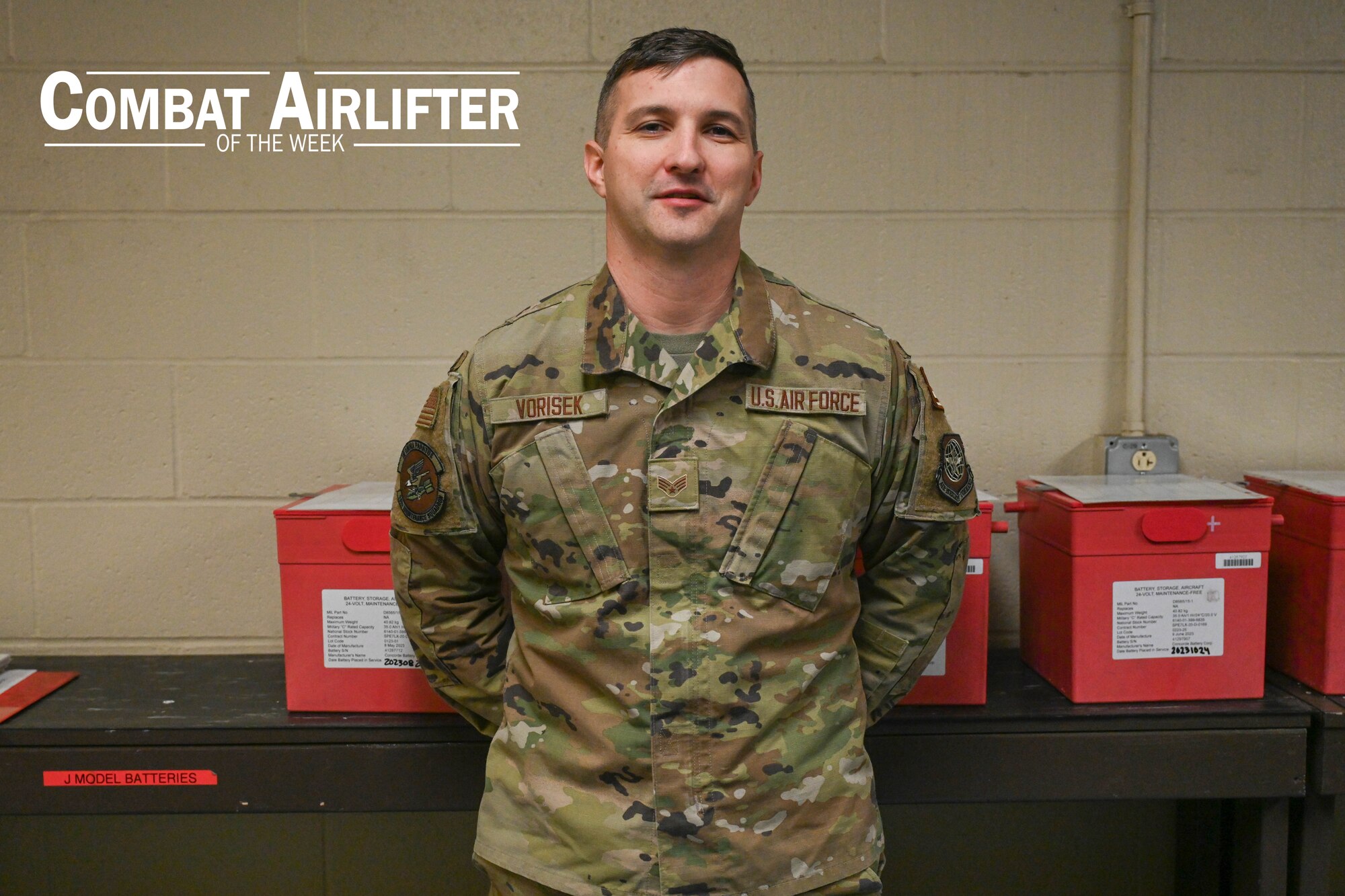Senior Airman Geoffrey Vorisek, 19th Maintenance Squadron C-130 journeyman, is selected as Combat Airlifter of the Week.