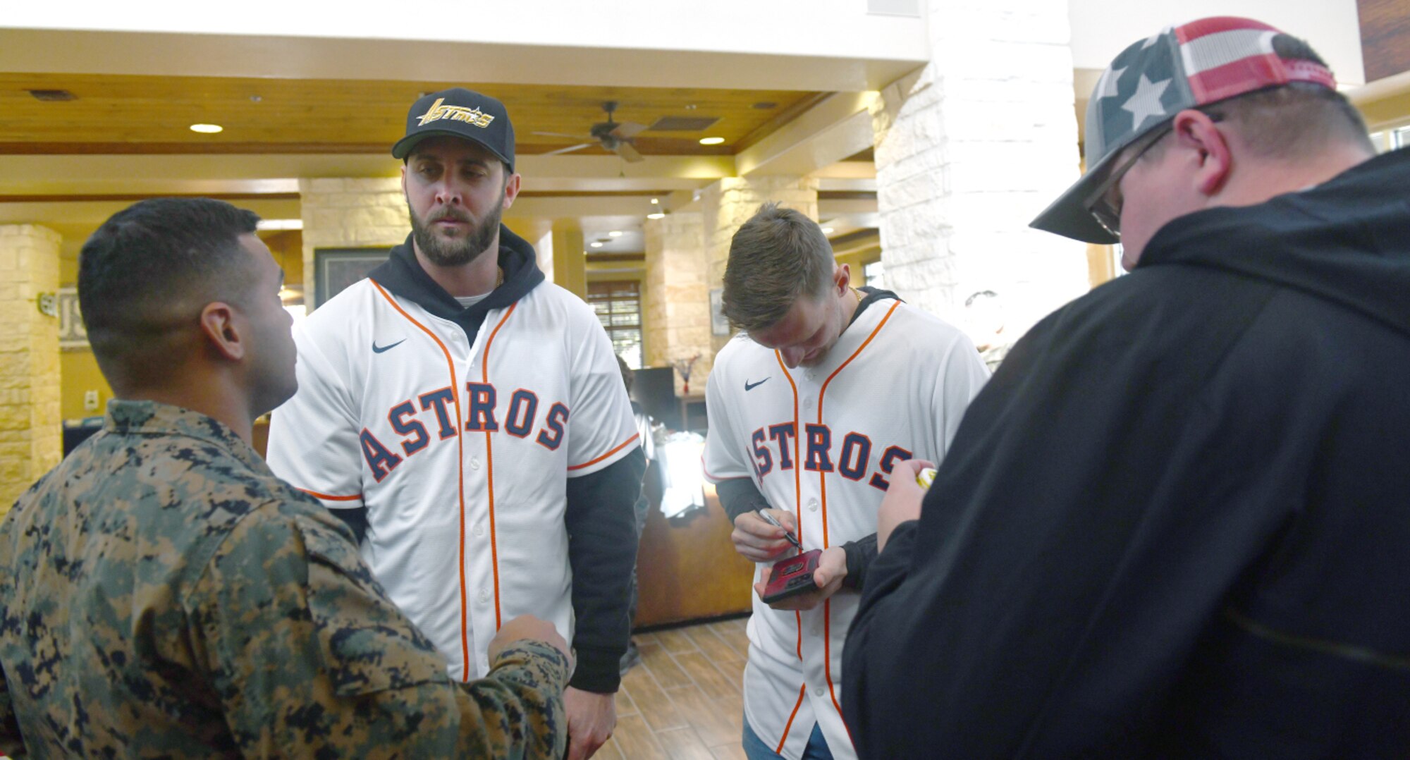 Astros Caravan make stop at JBSA-Fort Sam Houston
